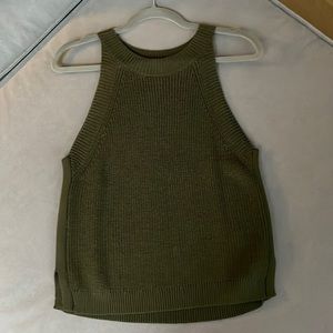 Dark Green Sweater Tank